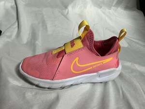 Nike‎ Flex Runner 2 Kids Slip-On Running Shoes Coral Pink Yellow DJ6040-602